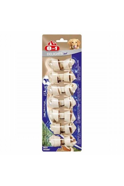 Delights Bones Biftekli Ağız Bakım Kemiği Köpek Ödülü Xs 84 gr