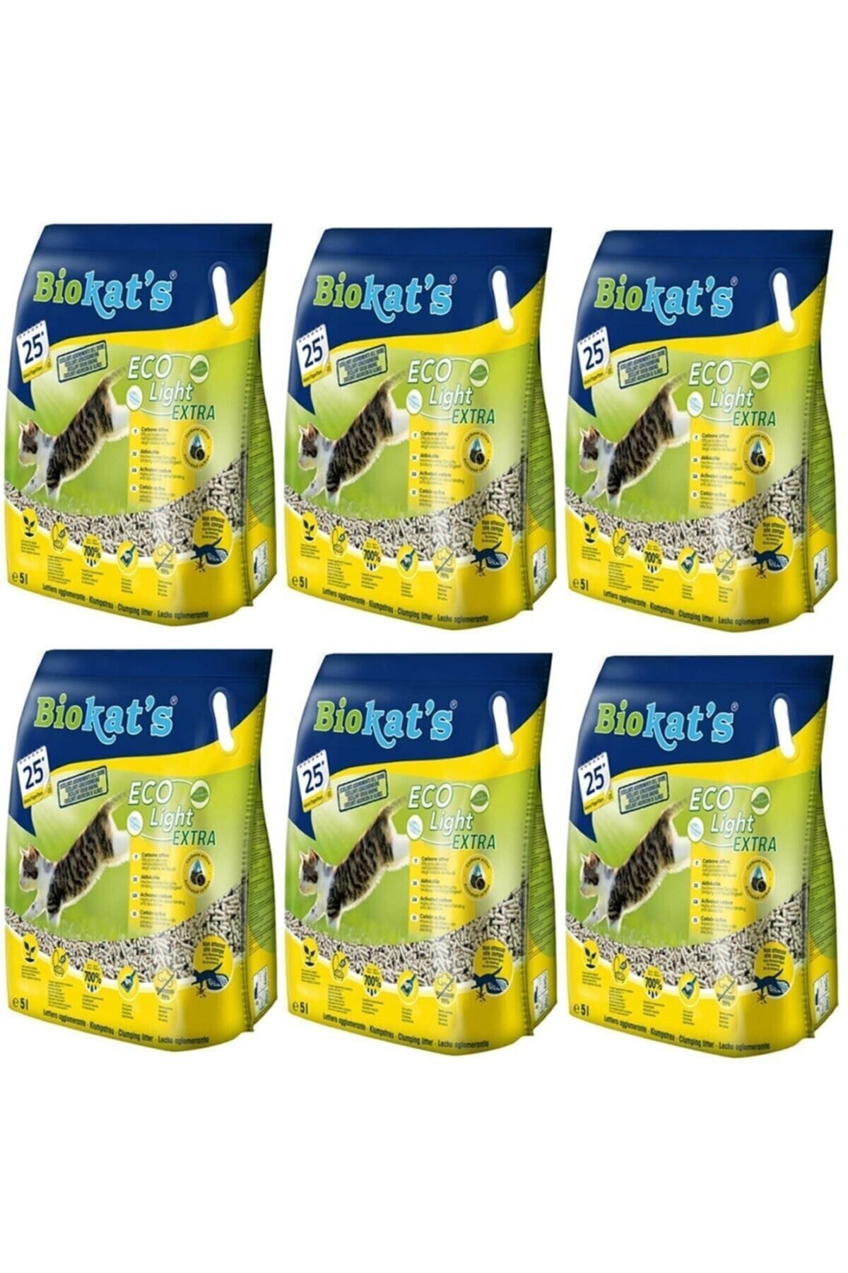 Pelet Kedi Kumu Eco Light Extra 5 Litre X 6 Adet