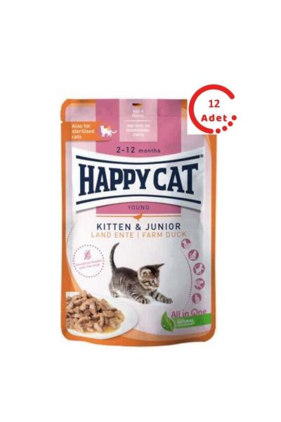 Ördekli Tahılsız Yavru Kedi Konservesi 85gr x 12 Adet