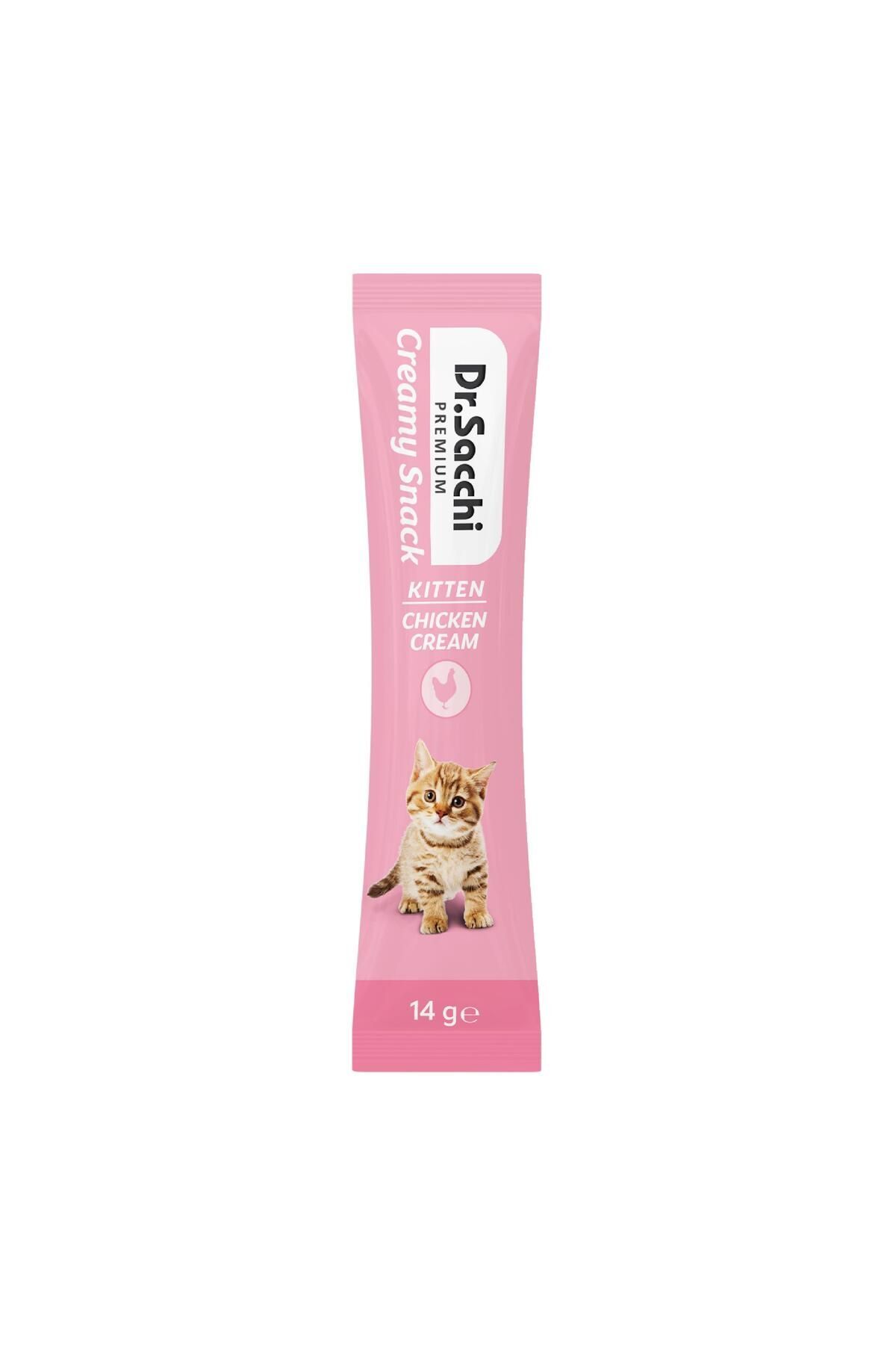 Dr.Sacchi Creamy Snack Kitten Chicken Sıvı Kedi Ödülü 14G