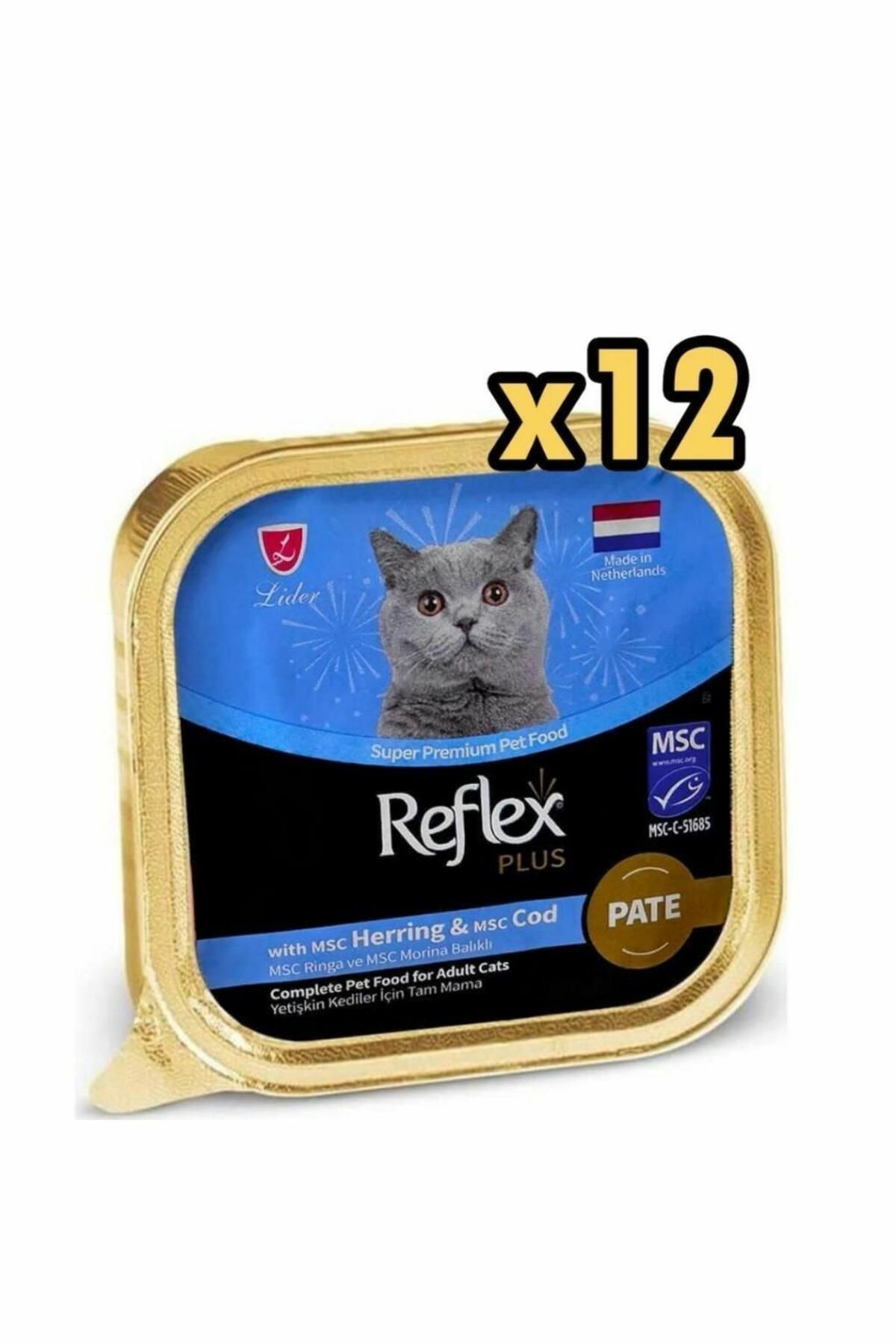 Plus Pate Ringa Ve Morina Balıklı Kedi Konservesi 85 Gr x 12 Adet
