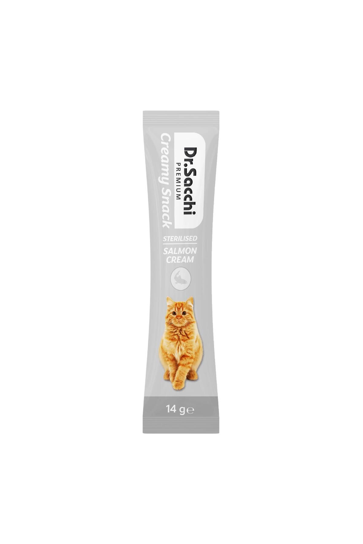 Dr.Sacchi Creamy Snack Sterilised Salmon Sıvı Kedi Ödülü 14g