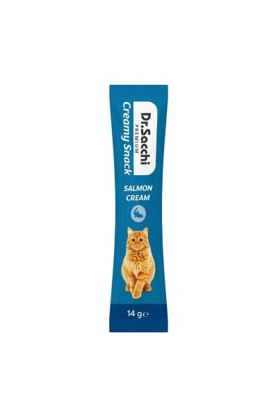 Dr.Sacchi Creamy Snack Salmon Sıvı Kedi Ödülü 14G