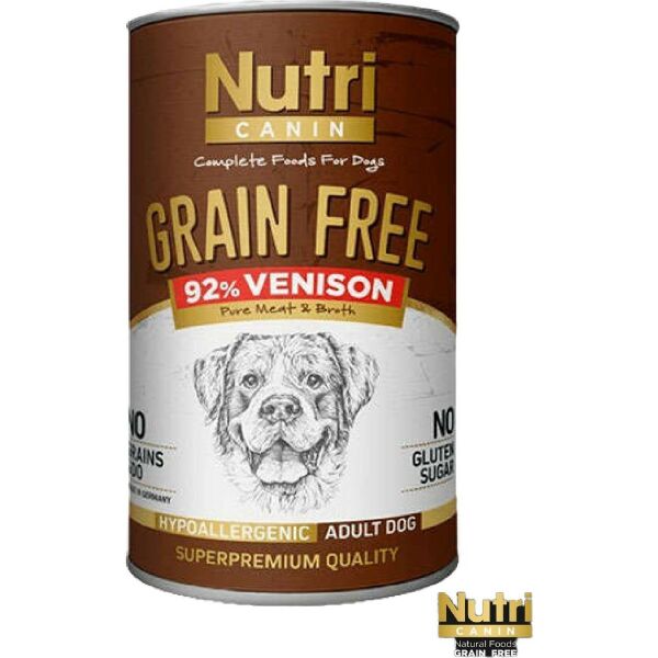 Tahılsız Geyik Etli & Tatlı Patatesli Köpek Konservesi 400 gr