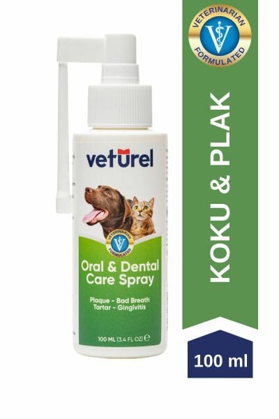 Kedi Ağız Bakımı Köpek Ağız Kokusu Diş Eti Yarası Enfeksiyonu Doğal Ağız ve Diş Bakım Spreyi 100ml