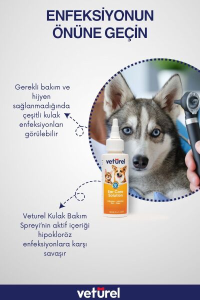 Kedi Kulak Temizleme Solüsyonu Kir Enfeksiyon Kaşıntı Köpek Kulak Uyuzu Koku Önleyici Bakım 100ml