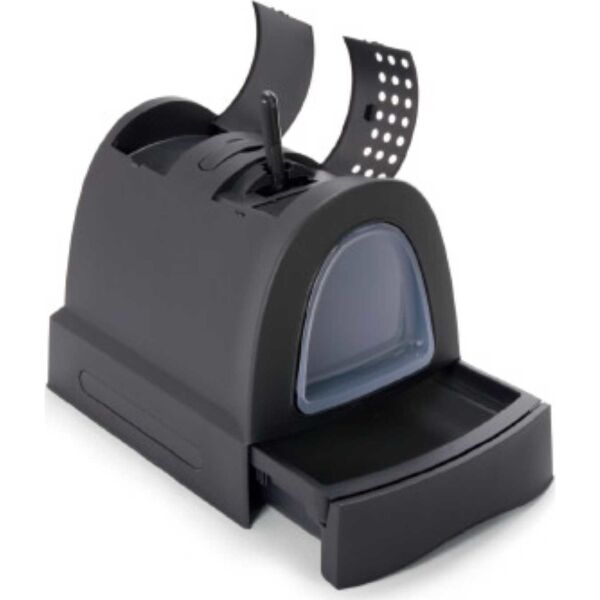 Imac Zuma Çekmeceli Kapalı Kedi Tuvaleti Antrasit