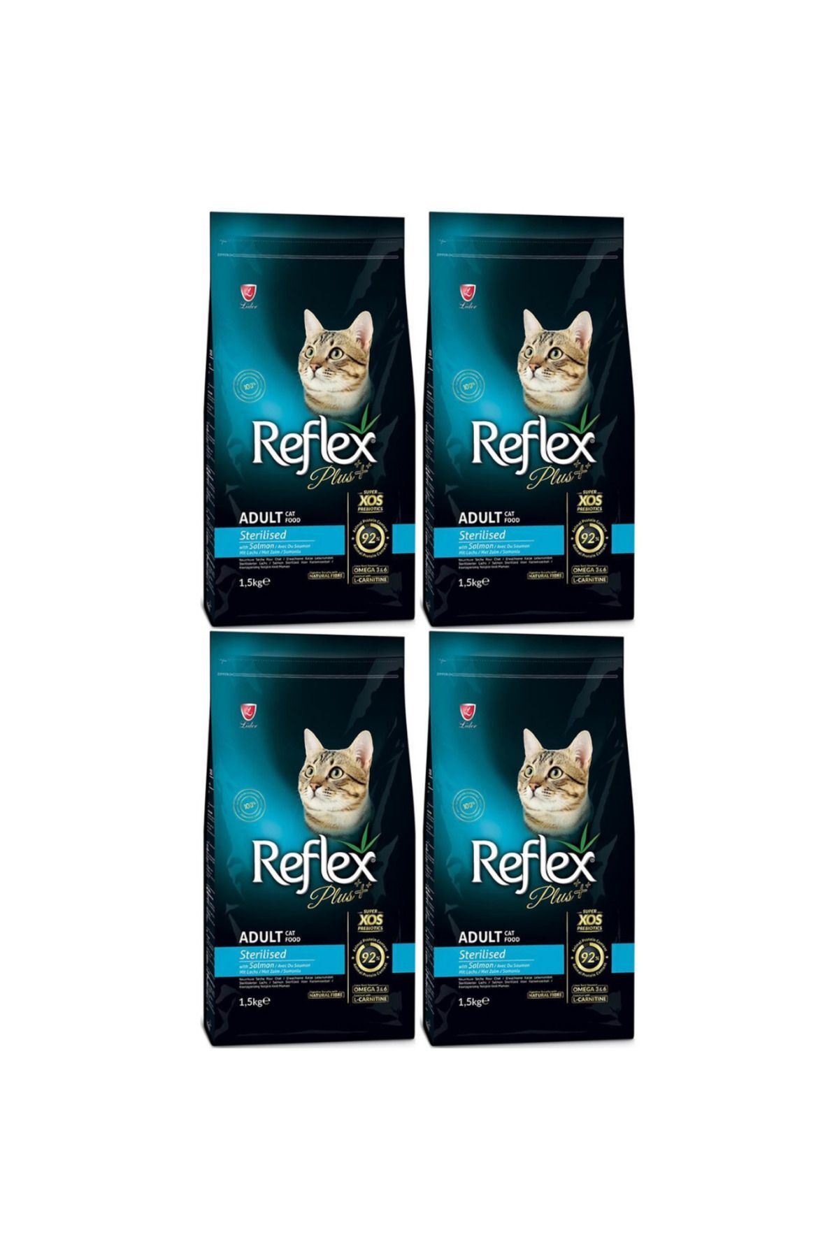 Plus Sterilised Somonlu Kısırlaştırılmış Kedi Maması 1.5 kg - 4 Adet