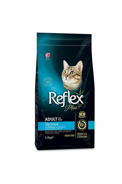Plus Sterilised Somonlu Kısırlaştırılmış Kedi Maması 1.5 kg - 4 Adet