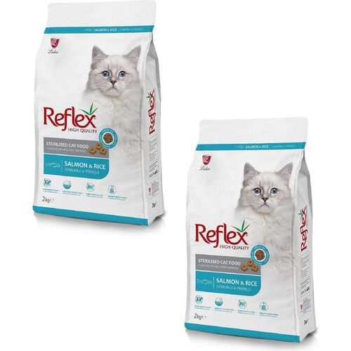 Reflex Sterilised Salmon Rice Balıklı Kısırlaştırılmış Yetişkin Kedi Maması 2 kg (2 Adet)