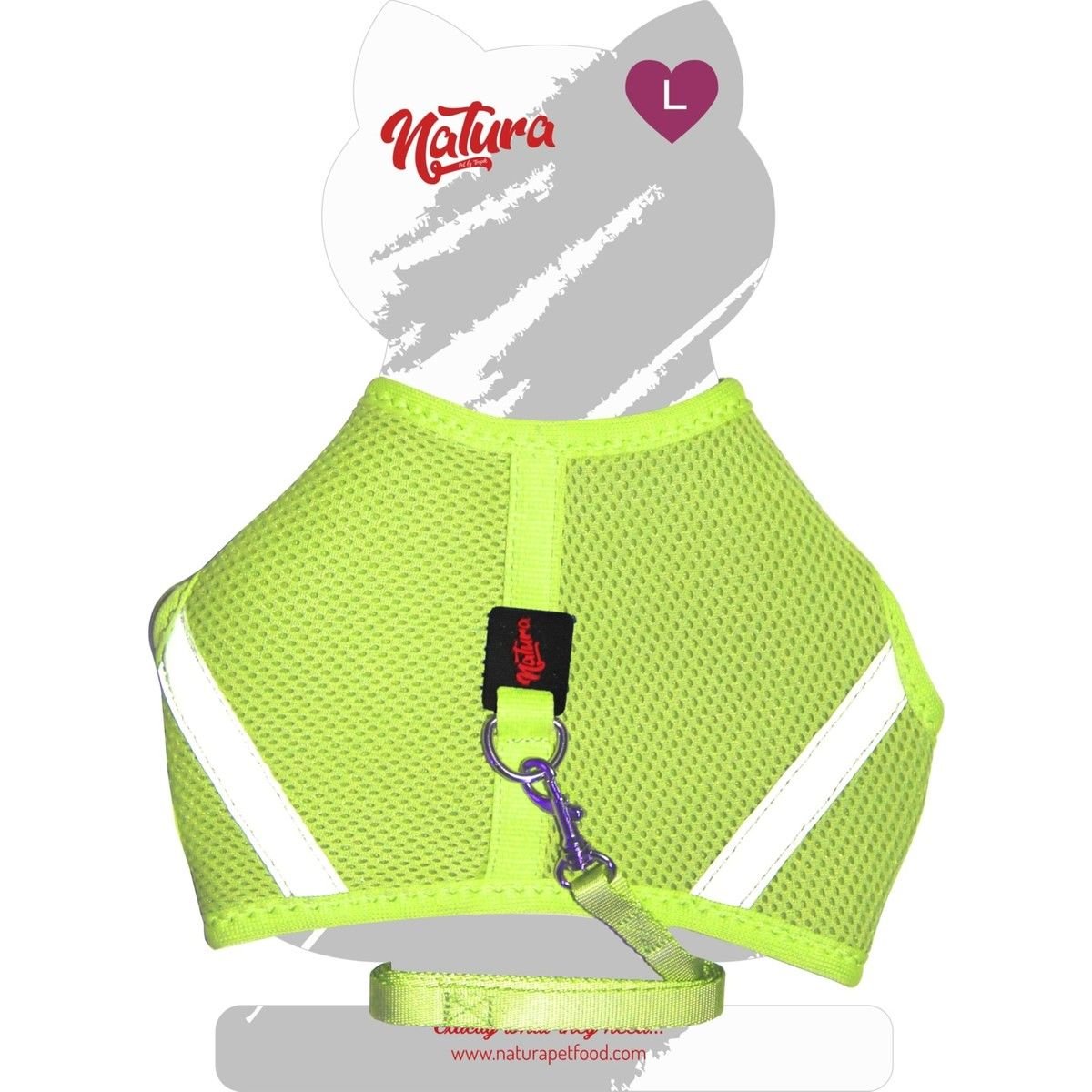 Natura Aır Net Kedi Bel Tasması Neon Lime L