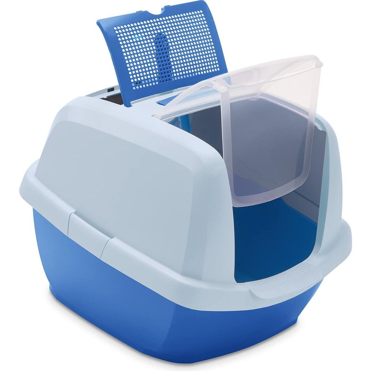 Imac Maddy Junior Üstü Açılabilen Kapalı Kedi Tuvaleti Mavi