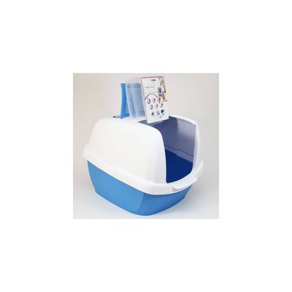 Imac Maddy Junior Üstü Açılır Kapalı Kedi Tuvaleti Mavi 57X43X41 cm