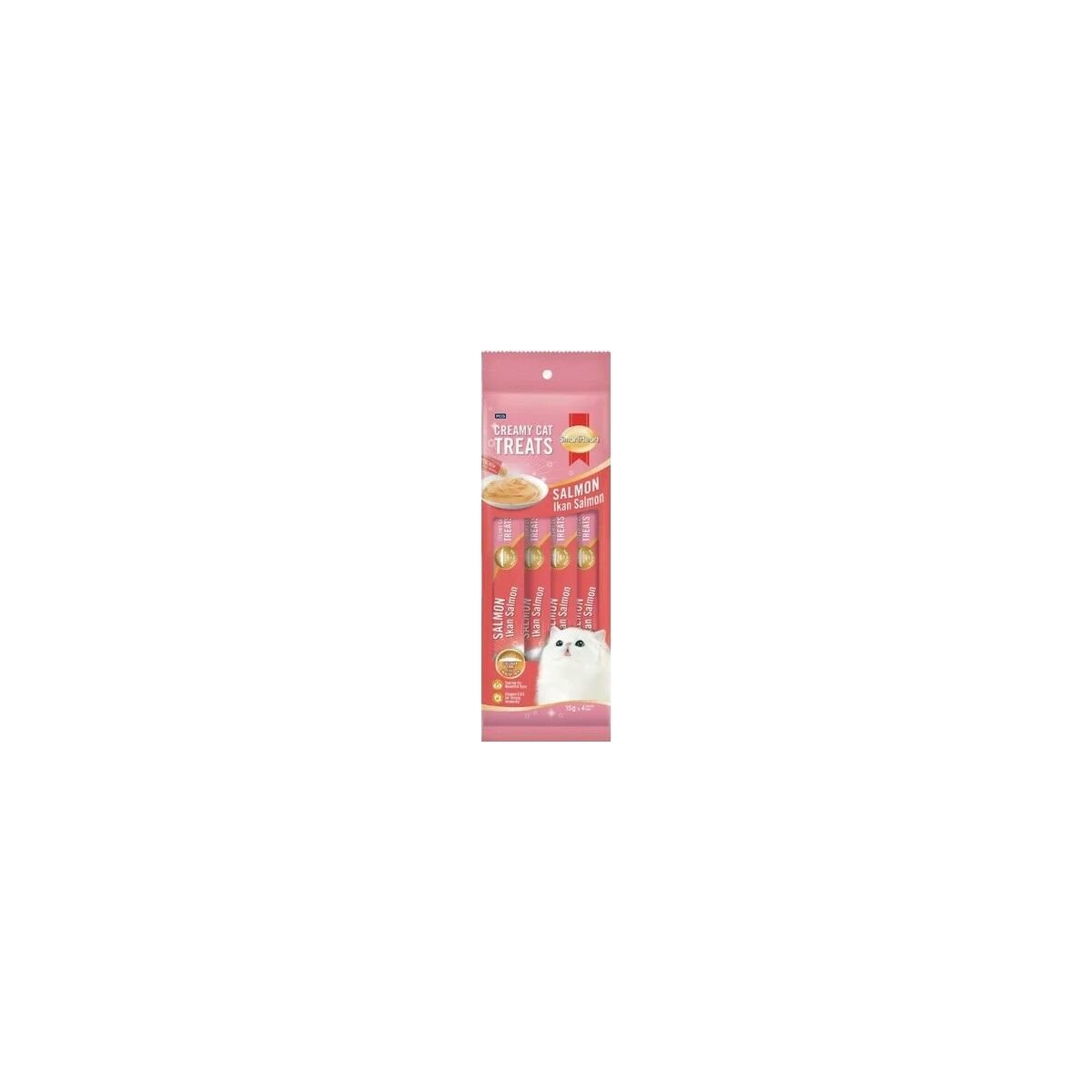 Kremalı Somon Etli Kedi Ödül Maması 15gr*4