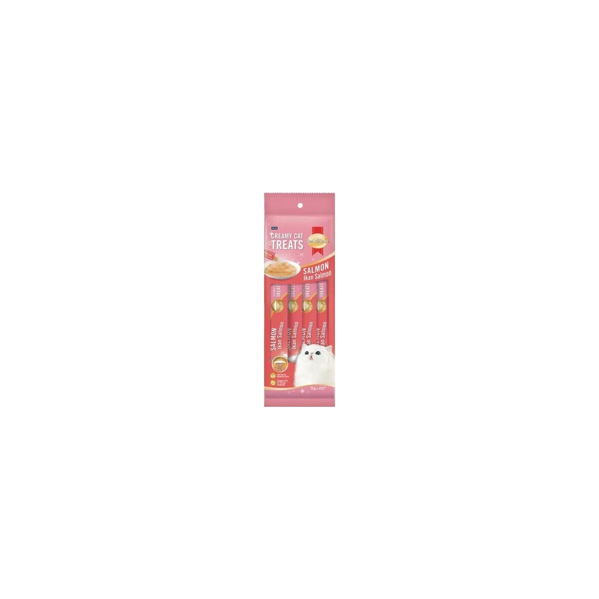 Kremalı Somon Etli Kedi Ödül Maması 15gr*4