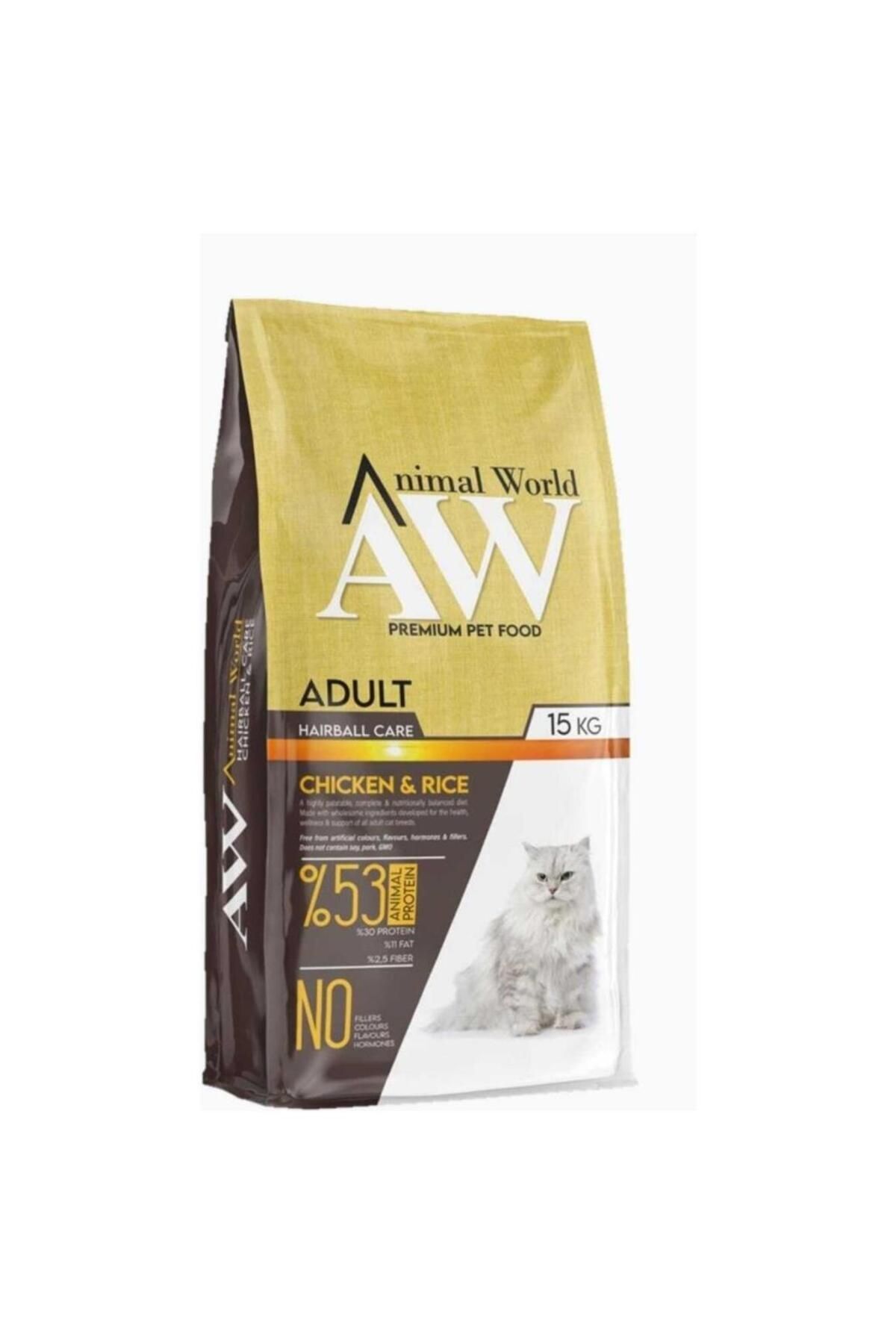 Adult Hairball Tavuk Etli Ve Pirinçli Yetişkin Kedi Maması 15 Kg