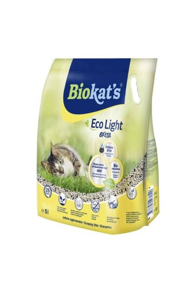 Eco Light Extra Pelet Aktif Karbonlu Kedi Kumu 5 Lt