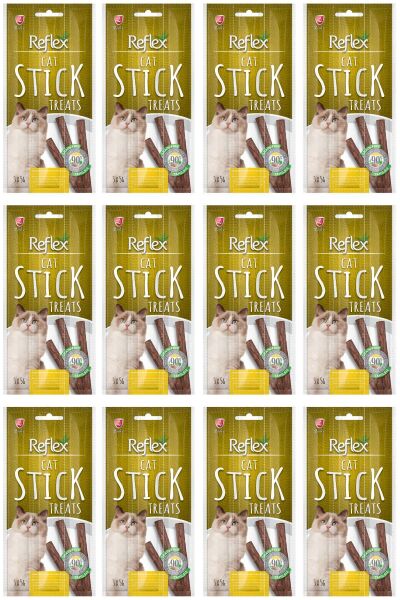 Kedi Ödül Sticks Hindi & Kuzu 3*5 Gr 12 Adet