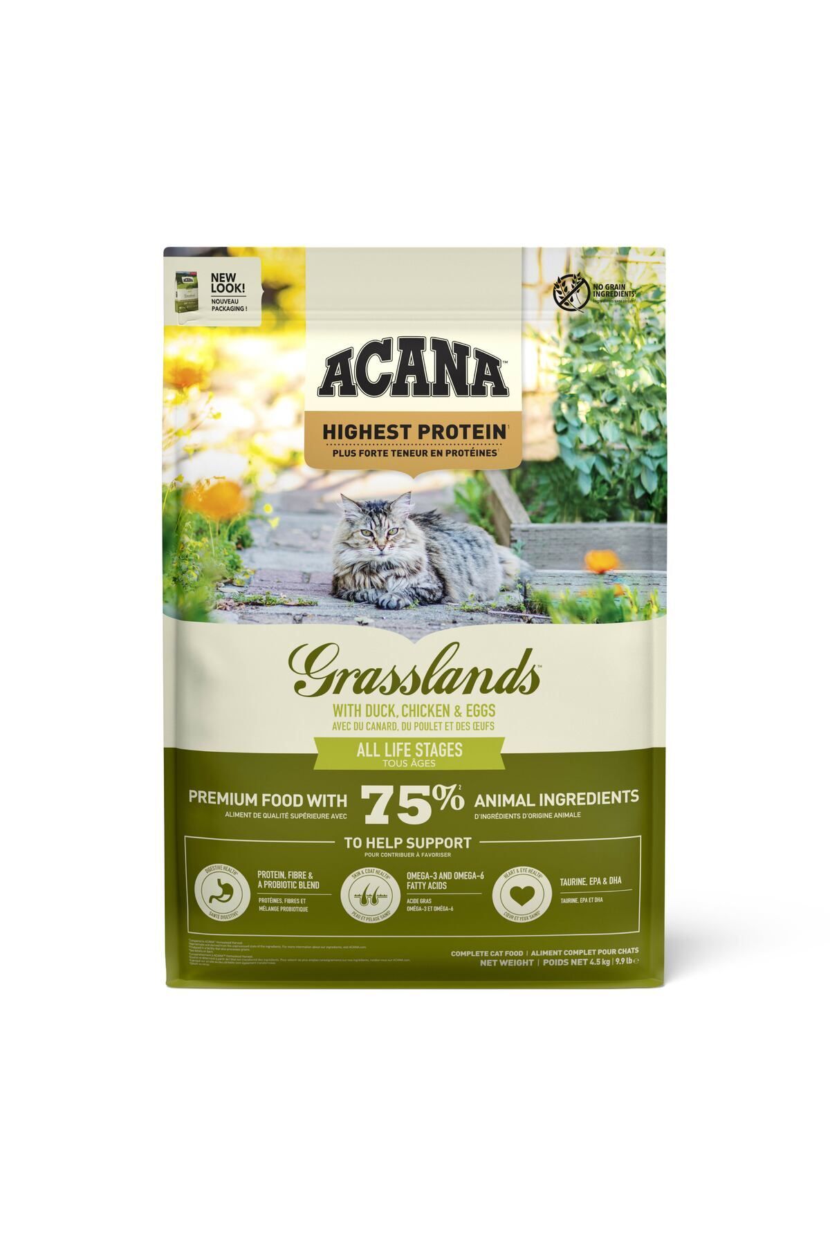 Grasslands Ördekli Tavuklu Kedi Maması Tüm Irk Ve Yaşam Evreleri 4,5 Kg
