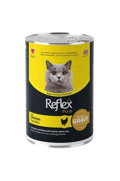 Plus Gravy Tavuklu Sos İçinde Et Parçacıklı Kedi Konservesi 400 Gr