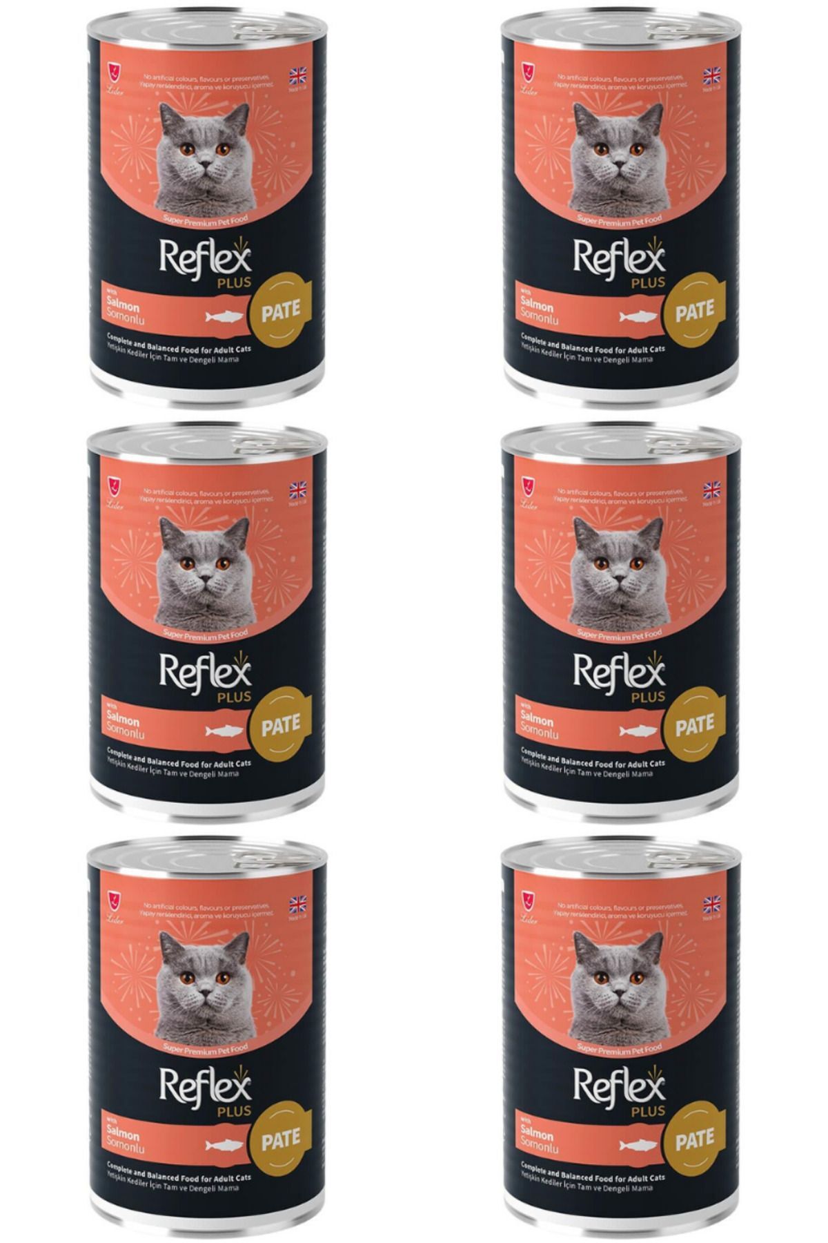 Plus Somonlu Ezme Yetişkin Kedi Konservesi 395gr - 6 Adet