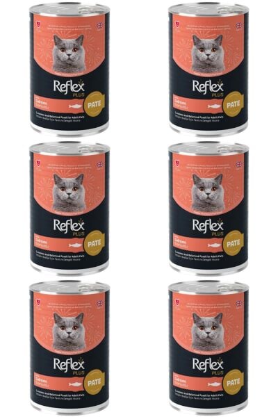 Plus Somonlu Ezme Yetişkin Kedi Konservesi 395gr - 6 Adet