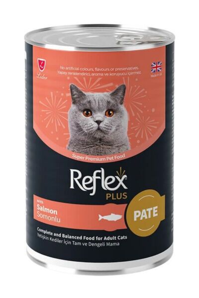 Plus Somonlu Ezme Yetişkin Kedi Konservesi 395gr - 6 Adet