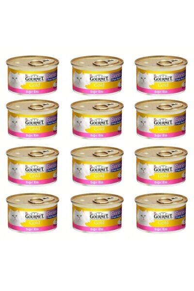 12 Adet Gold Kıyılmış Sığır Etli 85 gr