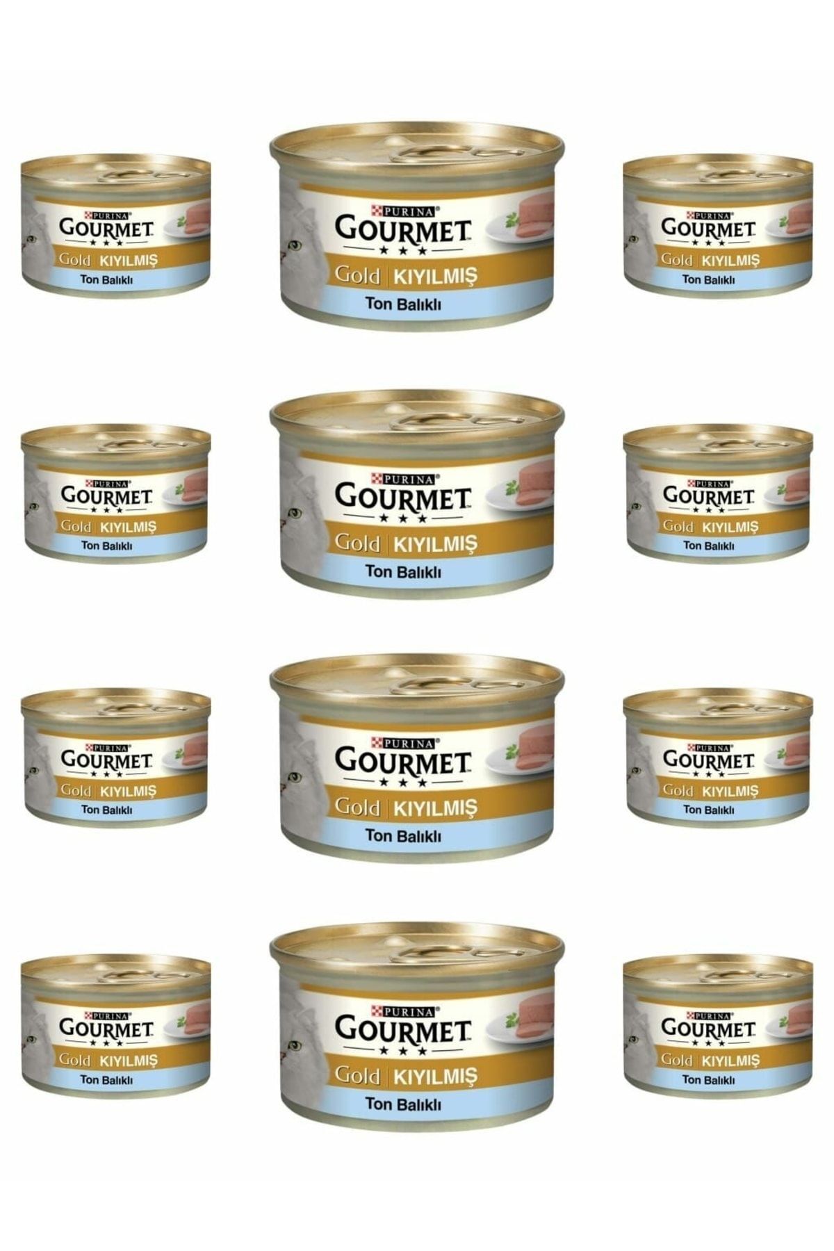 Gold Kıyılmış Ton Balıklı Kedi Konservesi 12x85 Gr