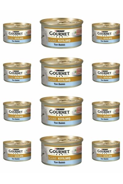 Gold Kıyılmış Ton Balıklı Kedi Konservesi 12x85 Gr