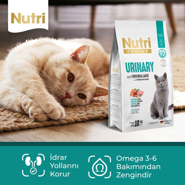 Urinary Somon Etli 10KG Nutri Feline Kedi Maması