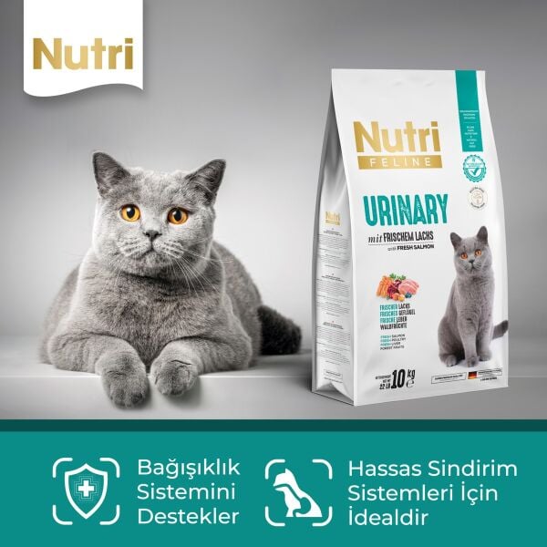 Urinary Somon Etli 10KG Nutri Feline Kedi Maması