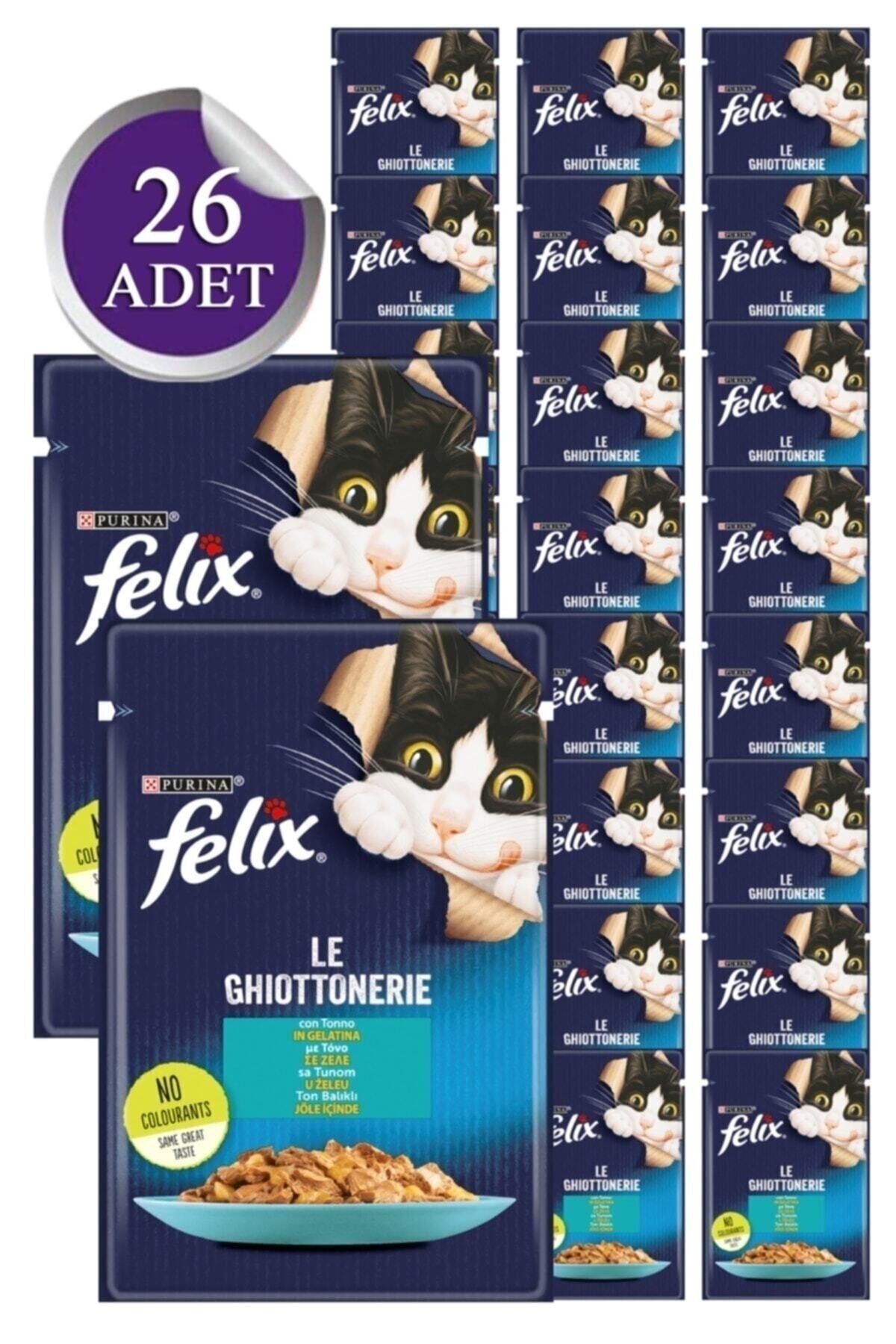 Ton Balıklı Yaş Kedi Maması 85 Gr X 26 Adet (yeni Paket)
