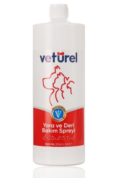 Kedi Köpek Yara Deri Günlük Bakımı Saf Hipokloröz Yanık Kızarıklık Tahriş Hot Spot Yara Spreyi Refil