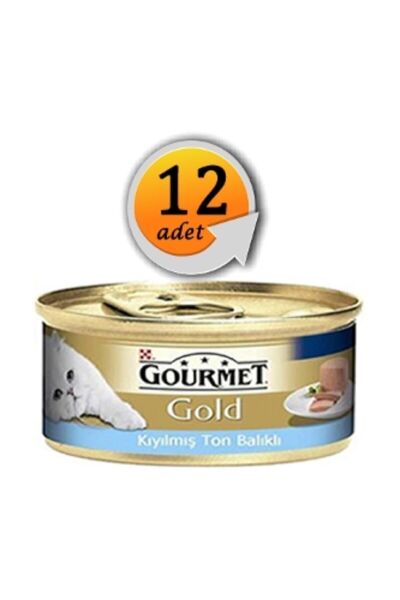 Gold Kıyılmış Ton Balıklı Yaş Kedi Maması 85gr 12al 10ödecndst1020ggktb