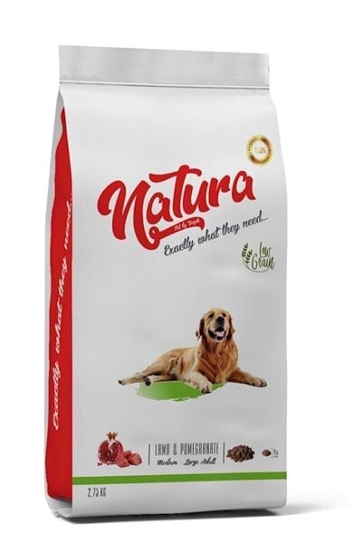 Düşük Tahıllı Kuzulu Ve Narlı Yetişkin Köpek Kuru Maması 2.75 Kg