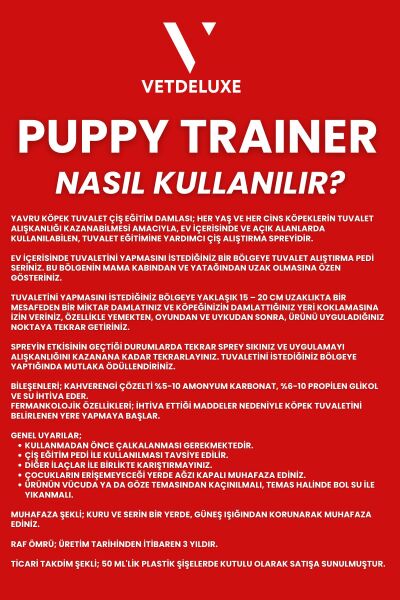 Puppy Trainer Yavru Köpekler İçin Tuvalet Eğitim Spreyi Çiş Eğitim Damlası 50 Ml