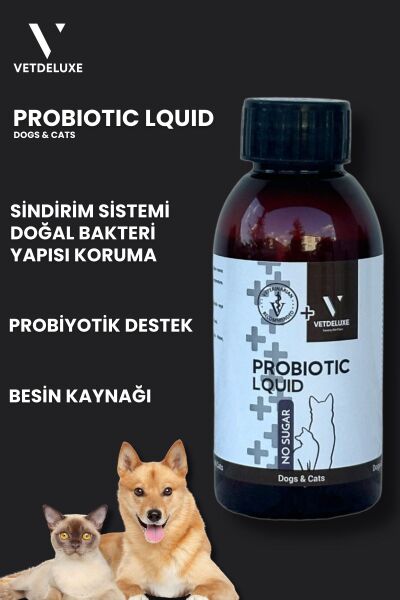 Probiotic Kedi ve Köpekler İçin Sindirim Sistemi Düzenleyici Likit 100 Ml