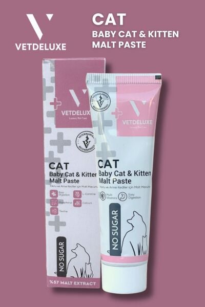 Babycat Kitten Malte Paste Tüy Yumağı Önleyici Yavru Hamile Ve Emziren Kedi Malt Macunu 100 gr