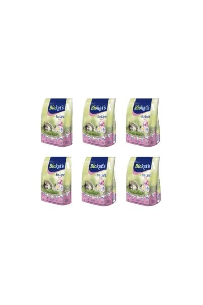 Biokat's Eco Light Fresh Cherry Blossom Pelet Kedi Kumu 5 lt 6 Adet