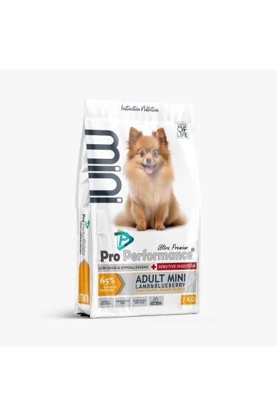 Yetişkin Mini Irk Kuzu Etli ve Yaban Mersinli Köpek Maması 7 Kg