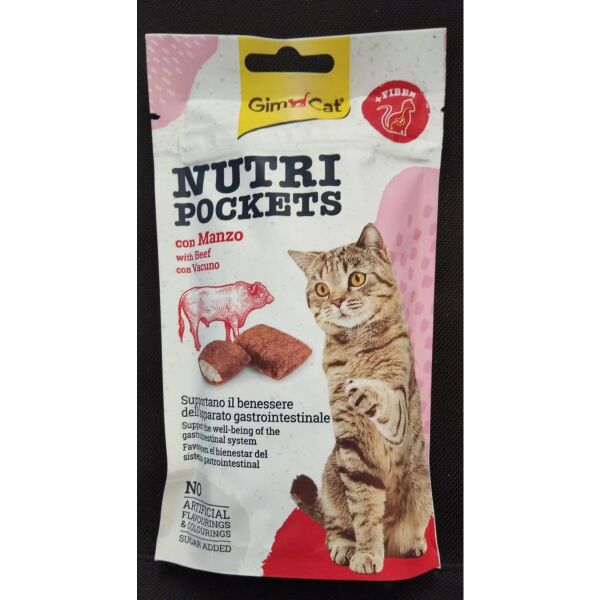 Nutripockets Kedi Ödülü Biftek Malt 60Gr
