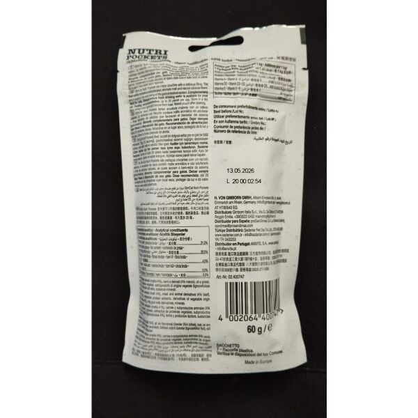 Nutripockets Kedi Ödülü Biftek Malt 60Gr