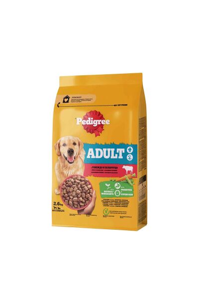 Yetişkin Sığır Etli Ve Sebzeli Köpek Kuru Mama 2.6 Kg