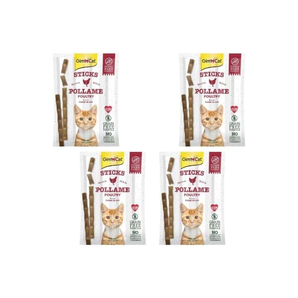 Sticks Tavuklu ve Ciğerli Kedi Ödül Çubukları 4 Parça x 4 Adet