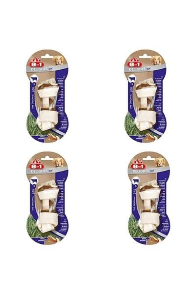 Delights Bones Biftekli Köpekler Için Ağız Bakım Kemiği Small X 4 Adet