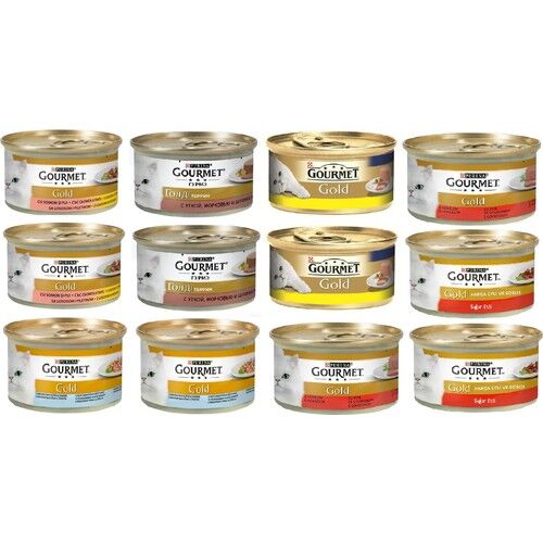 Gourmet Gold Proplan Gourmet Gold Karışık Kedi Konserve 12 Adet
