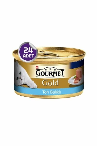 Gold Kıyılmış Ton Balıklı Konserve Kedi Maması 85 gr 24 Adet