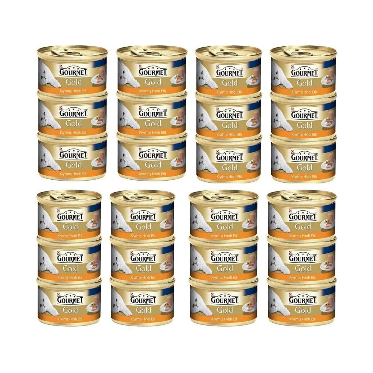 Gourmet Gold Kiyilmiş Hindi Etli Yetişkin Kedi Konservesi 85 Gr 24 Adet