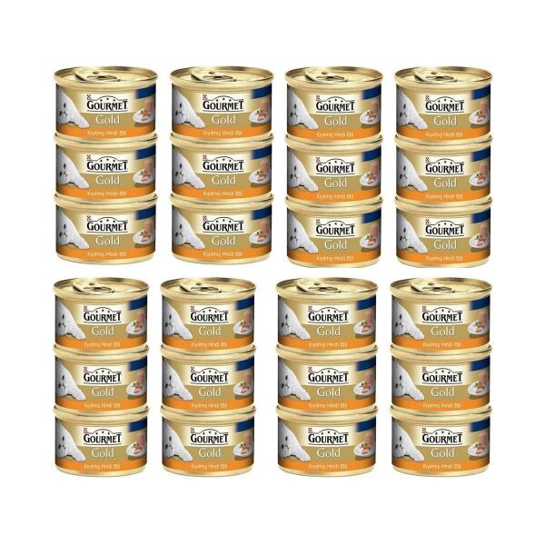 Gourmet Gold Kiyilmiş Hindi Etli Yetişkin Kedi Konservesi 85 Gr 24 Adet